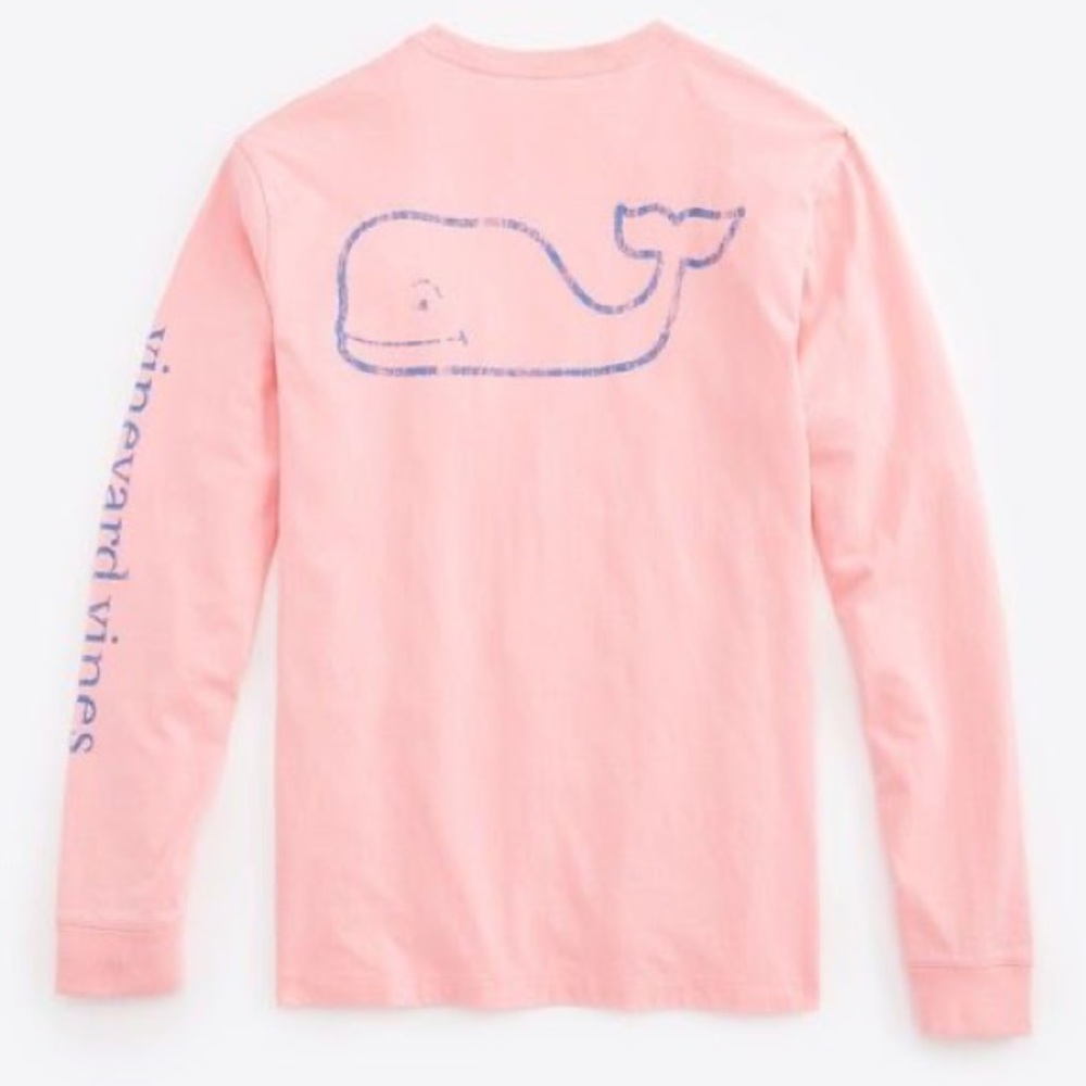 Vineyard Vines Long-Sleeve Whale Print Tee
